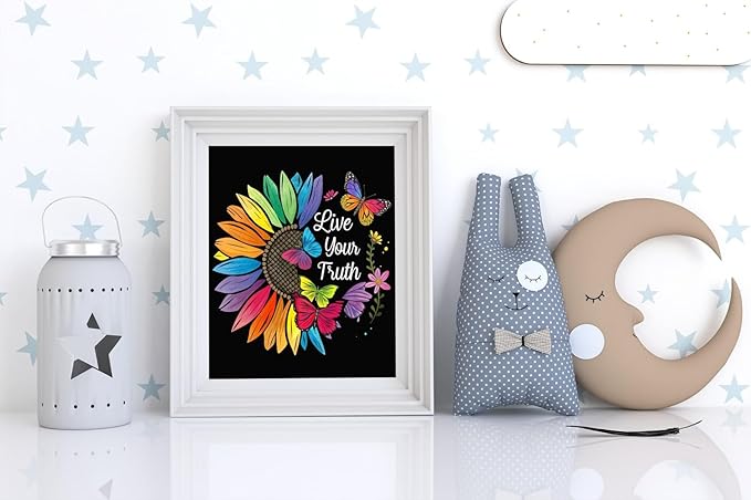 HKLIOPU Embroidery Set for Beginners Art Crafts Easy Sewing Includes Embroidery Clothes with Pattern, Hoop, Instruction Manual, Color Stitch Set,All Inclusive Starter Set,Unique DIY Gift