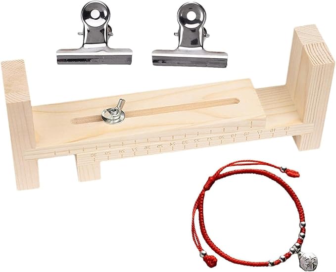Jinshining 2Pcs Paracord Jig Bracelet Maker | Wooden Jig Bracelet Maker with Tool Kit,Weaving DIY Craft Tool Kit Weaving Crafts and Sewing Jewelry Making Kits