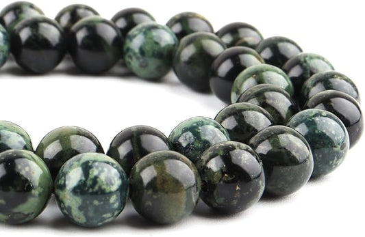 Natural Stone Beads for Jewelry Making - 6mm Gemstone Round Beads for Bracelets(58-60pcs, 6mm, Kambaba Jasper)