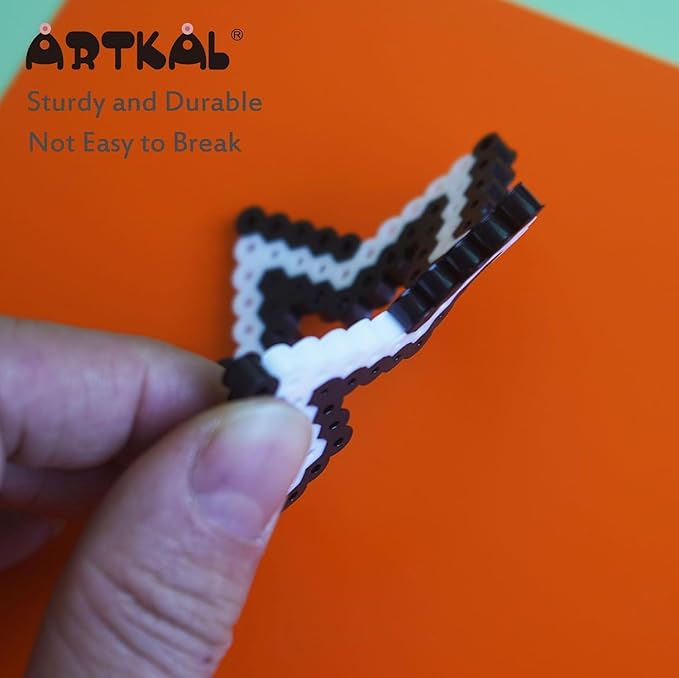 ARTKAL Fuse Beads 6000 Melty Beads Compatible 5 mm Perler and Hama Bead, Black, S13