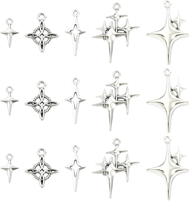 Antique Silver Cross Drink Insect Animal Theme Charms for DIY Jewelry Bracelet Necklace Earring Keychain Decor