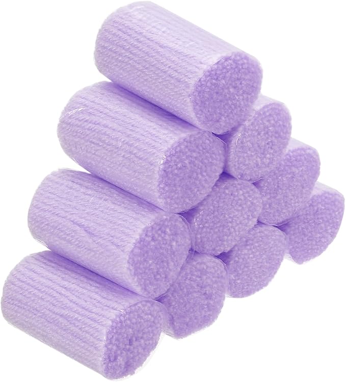 PATIKIL 10 Rolls Latch Hook Yarn, Latch Hook Kit Yarn Precut Hook Rugs Yarn Making Crochet Bundles for Latch Hook Rug Adults Beginners Tapestry DIY Craft, Light Purple