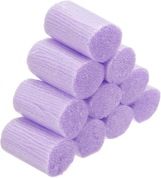 PATIKIL 10 Rolls Latch Hook Yarn, Latch Hook Kit Yarn Precut Hook Rugs Yarn Making Crochet Bundles for Latch Hook Rug Adults Beginners Tapestry DIY Craft, Light Purple