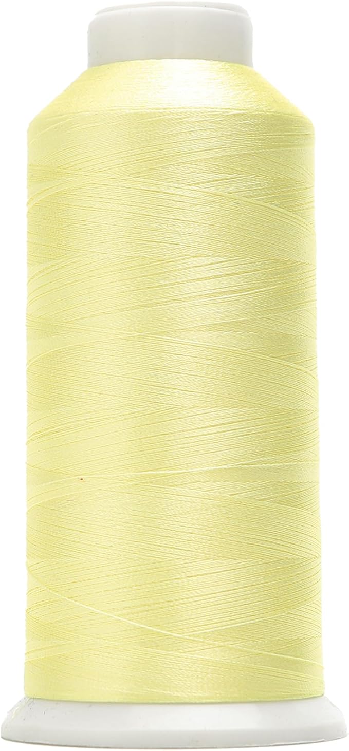 High Tenacity Polyester Embroidery Machine Thread 40WT(120D/2) 4000M Per Spool for Commercial and Domestic Embroidery Machine (Buff-1866)