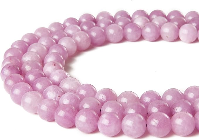 100pcs 6mm kunzite beads natural gemstone beads round loose beads for jewelry making