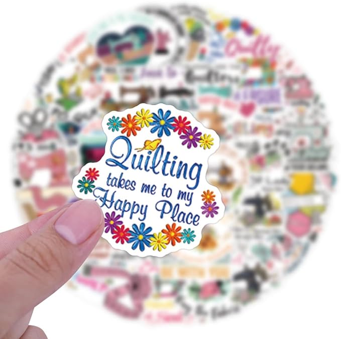105 Pcs Retro Sewing Stickers, 1.5-3 Inches Vintage Sewing Decals, Waterproof Vinyl Stickers for Craft Journals, Laptops, Home Decor, Ideal for Crafters Adults(Sewing Machine)