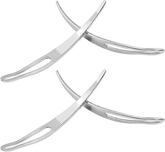 Moicstiy 4 Pcs Interlocking Tool Sisterlock Retighten Tool Dreadlock Crochet Needle for Hair Dreadlock(Silver)