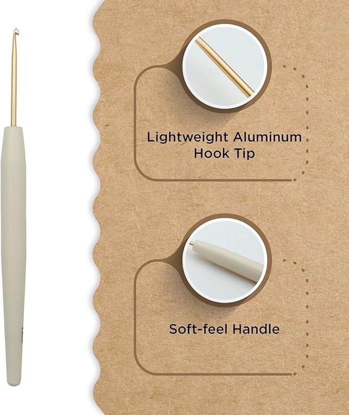 Knitter’s Pride Pearl Aluminum Crochet Hook – US Size B (2.25mm)