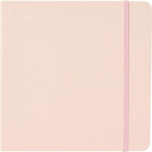 CuppaClip Watercolor Journal 300GSM Fine Grain Art Supplies for Adults Kids Watercolor Pad Wet Media Painting Wood Pulp Paper (Pink, 7x7in)