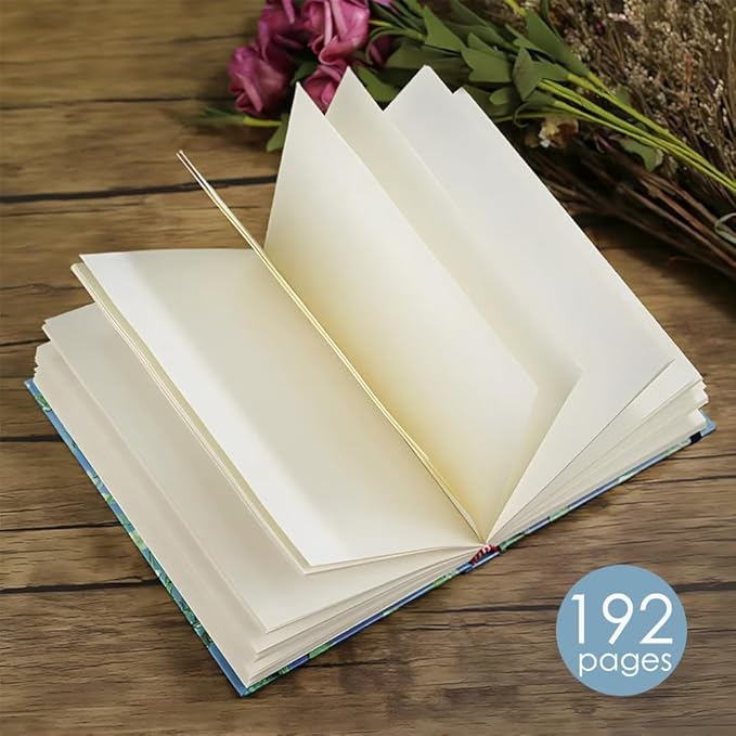 Art Journal, Sketch book, Blank Notebook, 130gsm, Thick Paper Sketchbook, A5, Hardcover Drawing Notebook, Blank Page Journal, Lay Flat, Unlined, Van Gogh Almond Blossom, Cute Sketchbook