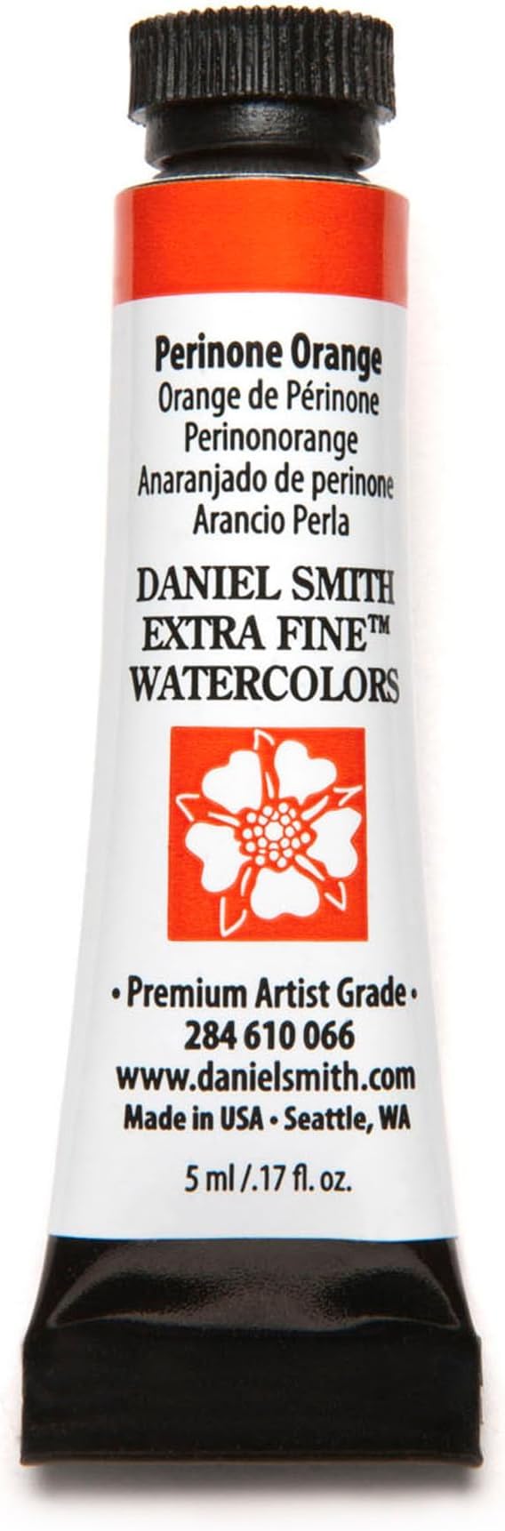 Daniel Smith Extra Fine Watercolor Paint, 5ml Tube, Perinone Orange, 284610066