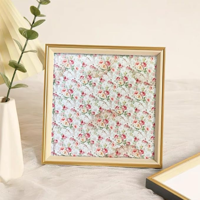 6x6” 160gsm cardstock Single Sided Scrapbooking 24 Papers Pad vintage decoupage scrapbook kit patterned paper junk journal supplies journaling supply scrap paper crafting Rose Garden