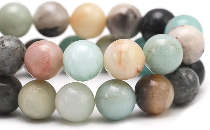 youngbling natural gemstone beads for jewelry making,6mm amazonite polished round smooth stone beads,genuine real stone for bracelet necklace 15 inch