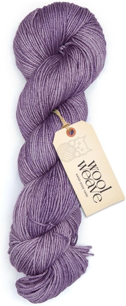 Superwash Merino Wool Yarn for Knitting & Crocheting - Hand Dyed, 100gr, 240 Yards, Dk Weight - Luxurious, Soft & Durable Light Purple Yarn