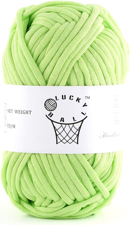 100g Yarn for Crocheting and Knitting,66yds/60m Cotton Yarn for Beginners,Cotton-Nylon Acrylic Blend Yarn for Beginners Crochet Kit Making(Grass)
