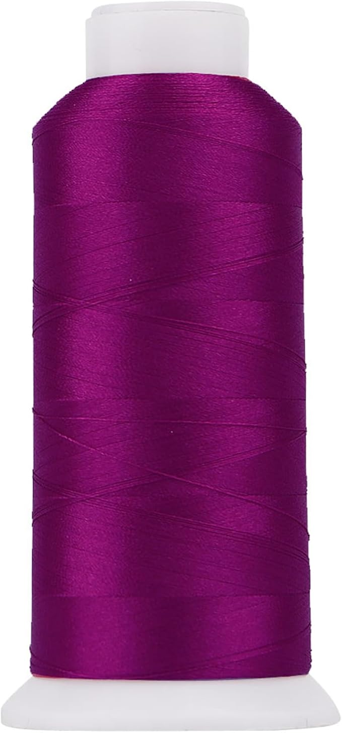 High Tenacity Polyester Embroidery Machine Thread 40WT(120D/2) 4000M Per Spool for Commercial and Domestic Embroidery Machine (Magenta-1710)