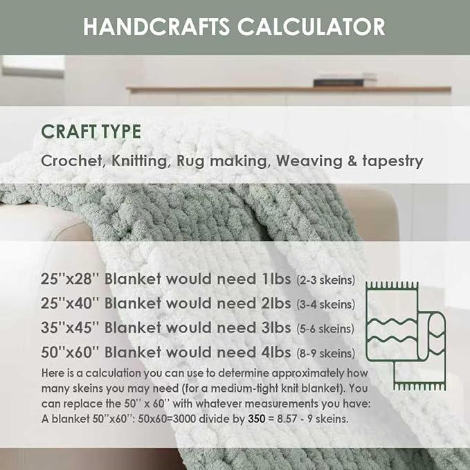 Jumbo Chunky Yarn for Hand Knitting - Super Thick Chenille Chunky Yarn for Crocheting - Extra Soft Bulky Fluffy Blanket Big Yarn 8 Jumbo Pack (27yds,8 oz Each Skein)