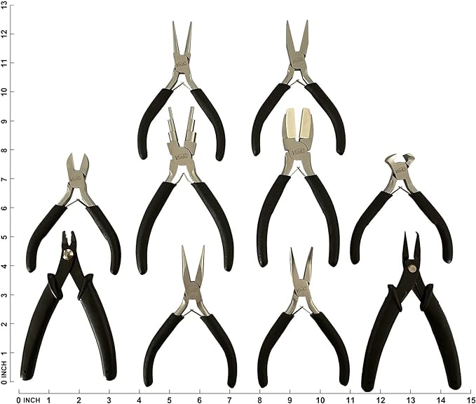 vouiu 10-piece jewelry pliers set jewelry making tools