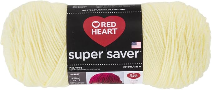 RED HEART Super Saver Yarn, Solid - Pale Yellow