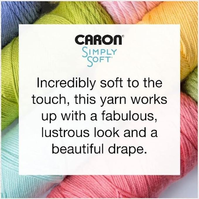 Caron Simply Soft Chartreuse Yarn - 3 Pack of 170g/6oz - Acrylic - 4 Medium (Worsted) - 315 Yards - Knitting/Crochet