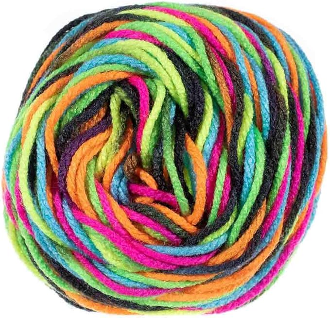 Craft County Size 4 (Medium) 100% Acrylic Fiber Yarn – Variety of Color and Pattern Options – Great for Crochet, Knitting, and Weaving
