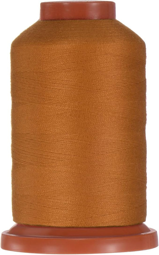 uxcell 40D/2 Sewing Thread 1100 Yards Polyester Household Sewing String Hand Stitching Polyester Cord for Clothing Stitching Shoe Bag Repairing DIY Craft Camel
