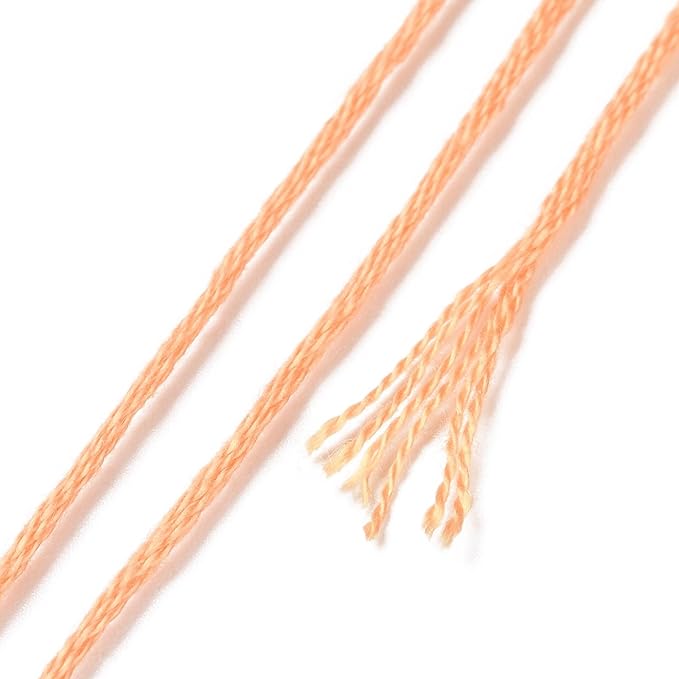 FASHEWELRY 105 Yards Crewel Cross Stitch Floss 1mm Polyester Embroidery Floss Thread Embroidery Thread Bulk for Jewelry Making Bracelet Knitting Stitch Supply (Spring Color)