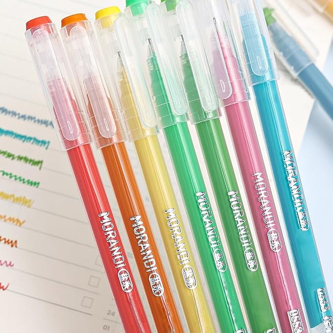 Gel Pens with Fine Point 0.6mm, 6 Colors Drawing Pencils for Adult Coloring Books Smooth Writing Pen Set for Journaling(Sketch Color)