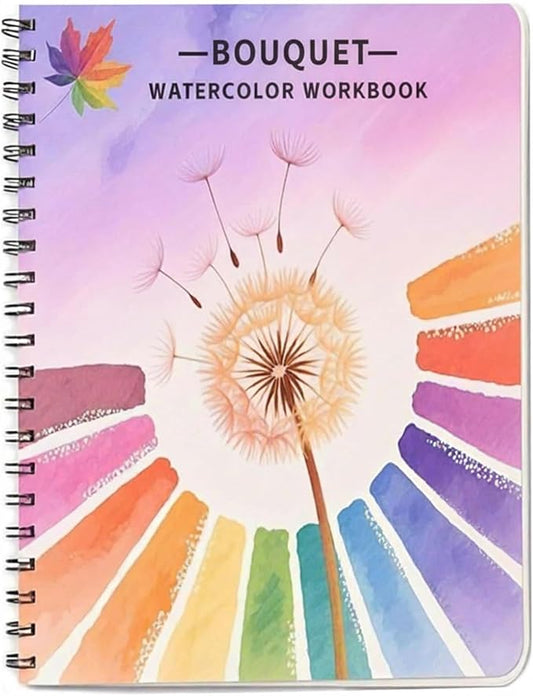 Watercolor Workbooks, Beginner Watercolor Painting Kit – Perfect for Gifting to Spark Creativity & Joy for Adults (Bouquet -Without Palette)
