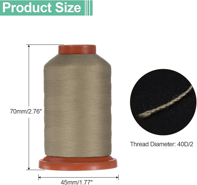 uxcell 40D/2 Sewing Thread 1100 Yards Polyester Household Sewing String Hand Stitching Polyester Cord for Clothing Stitching Shoe Bag Repairing DIY Craft Turquoise