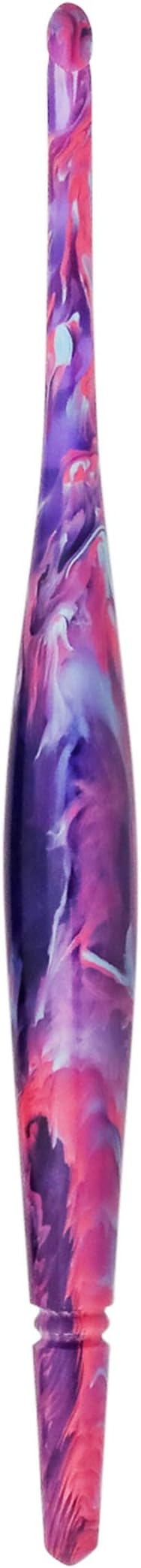 Ommi Ergonomic Handle Crochet Hooks | Handcrafted 7’’ Crochet Hook | Knitting Needle, Craft Yarn Weave | Best Gift! (Purple, 7 mm)