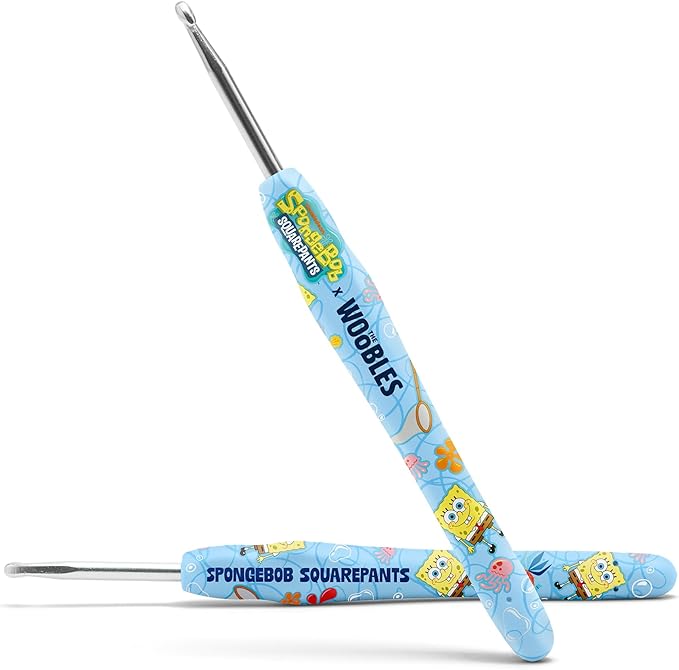The Woobles Crochet Kit for Beginners – Spongebob Squarepants Craft Kit with Easy Peasy Yarn for Adults & Young Crafters, As Seen On Shark Tank, Step by Step Video Tutorials (Spongebob Squarepants)