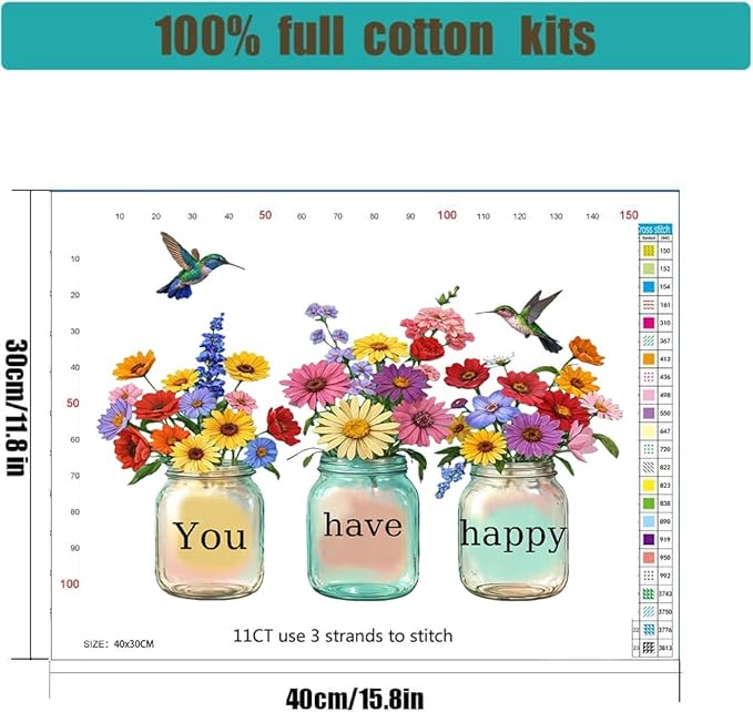 Tree Stamped Cross Stitch Kits for Beginners Adults,Landscape Dimensions Needlepoint Art Crafts,Counted Cross Stitch Kits Embroidery Kits for Beginners Adults for Home Decor 11.8x15.7inch