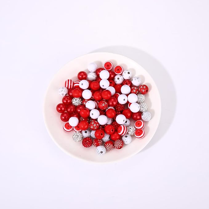 HSWE Game Day Beads for Bracelets Making Kit,Red White Heishi Clay Pearl Letter Assorted Round Beads Gold Spacer Beads with Football Charms for DIY Bracelet Necklace Jewelry Making,2100PCS+