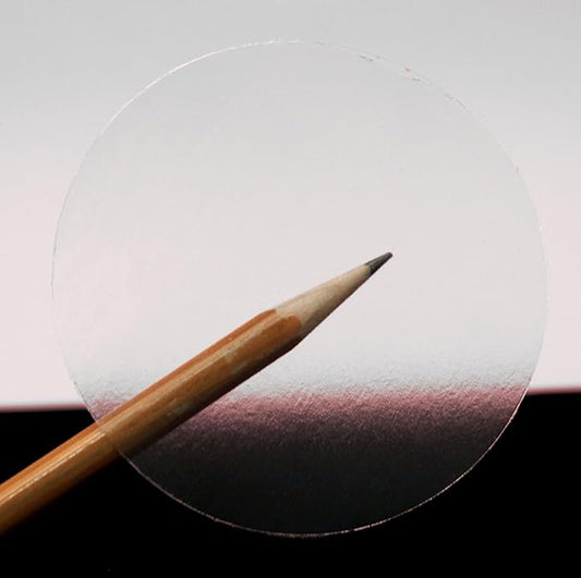 chromalabel 3 inch clear round wafer seals, 500 per roll