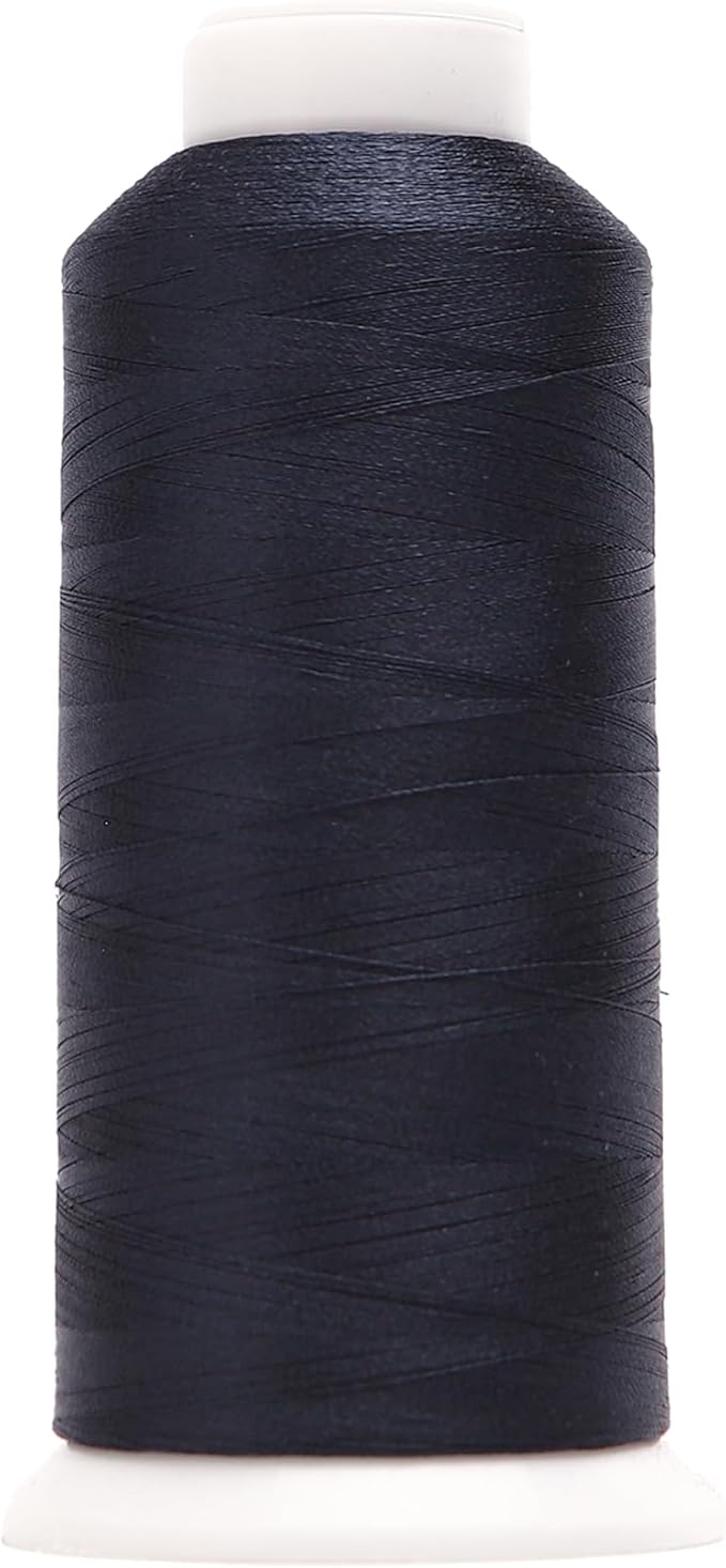 High Tenacity Polyester Embroidery Machine Thread 40WT(120D/2) 4000M Per Spool for Commercial and Domestic Embroidery Machine (Navy-1643)