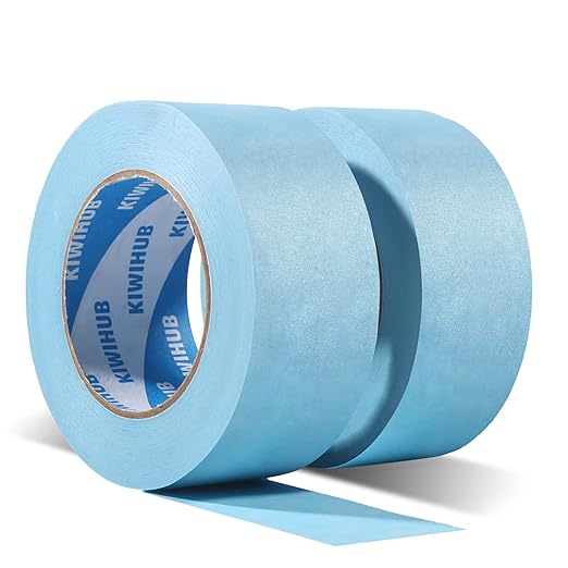 Light Blue Painters Tape,2 inch x 60 Yards x 2 Rolls (120 Yards Total) - Medium Adhesive Masking Tape for Painting,Labeling,DIY Crafting,Decoration and School Projects