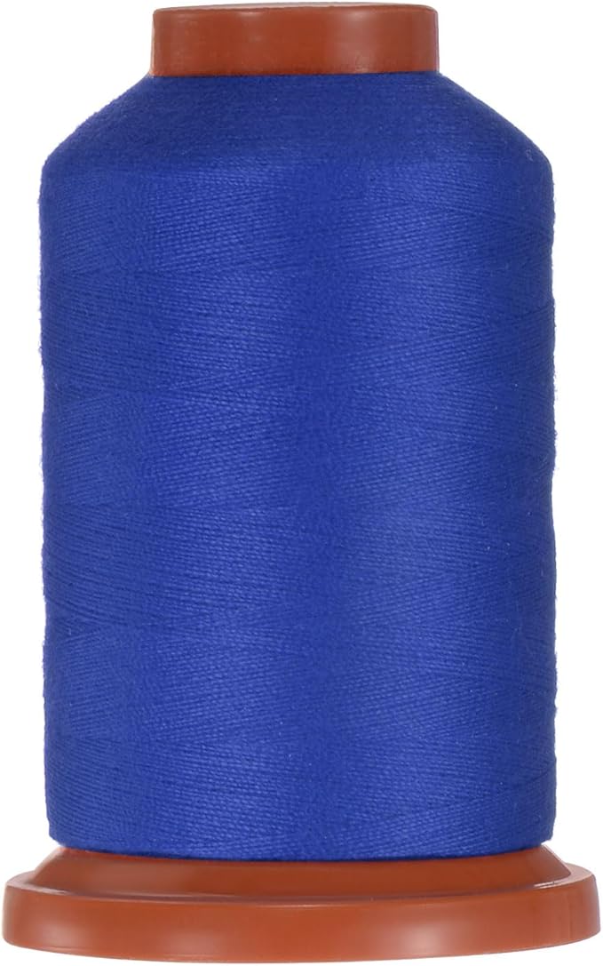 uxcell 40D/2 Sewing Thread 1100 Yards Polyester Household Sewing String Hand Stitching Polyester Cord for Clothing Stitching Shoe Bag Repairing DIY Craft Indigo