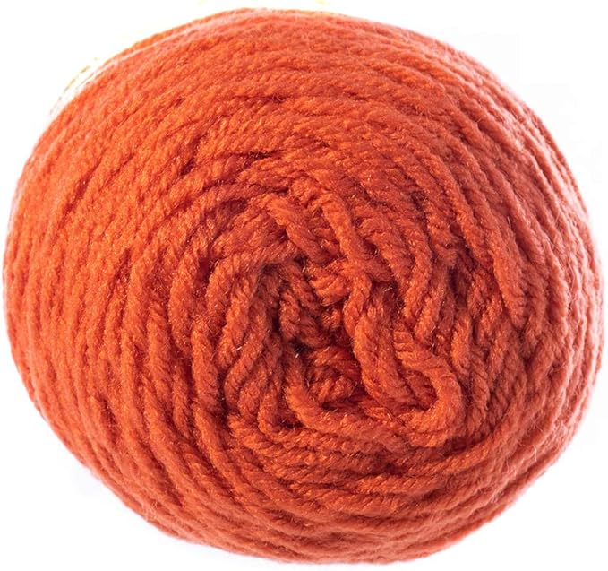 Craft County Size 4 (Medium) 100% Acrylic Fiber Yarn – Variety of Color and Pattern Options – Great for Crochet, Knitting, and Weaving (Coral)