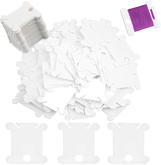 447 Pcs Embroidery Floss Bobbins, Embroidery Floss Organizer, Plastic Embroidery Thread Cards for Cross Stitch Thread Holder Sewing Storage (447)