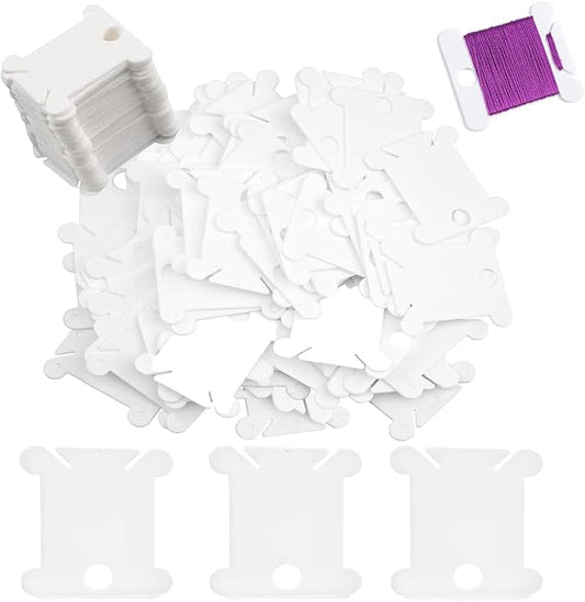 447 Pcs Embroidery Floss Bobbins, Embroidery Floss Organizer, Plastic Embroidery Thread Cards for Cross Stitch Thread Holder Sewing Storage (447)