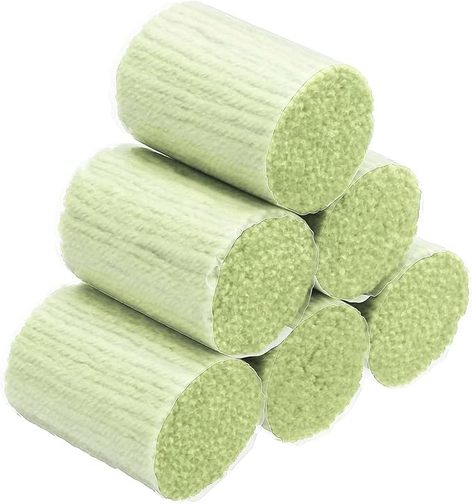 PATIKIL 12 Rolls Latch Hook Yarn, Latch Hook Kit Precut Rugs Yarn Making Crochet Bundles for Rug Adults Beginners Tapestry DIY Craft, Light Green
