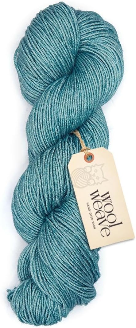 Superwash Merino Wool Yarn for Knitting & Crocheting - Premium Hand Dyed, 100gr, 240 Yards Medium Weight - Luxurious, Soft & Durable Sage Green Yarn