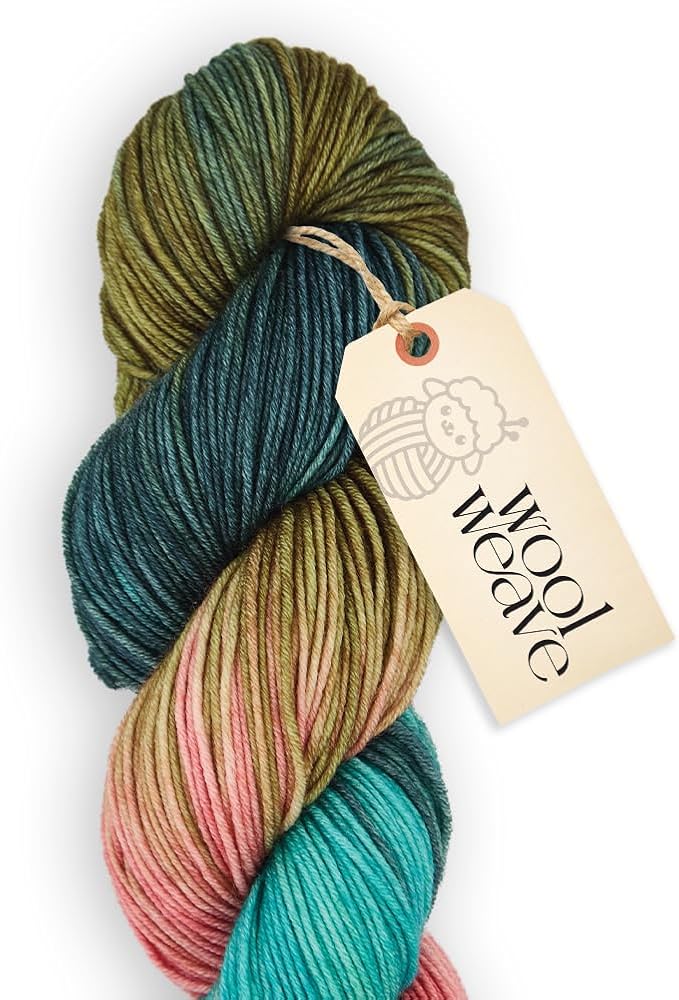 Superwash Merino Wool Yarn for Knitting & Crocheting - Premium Hand Dyed Variegated Yarn, 100gr, 240 Yards, Dk Weight - Luxurious, Soft & Durable