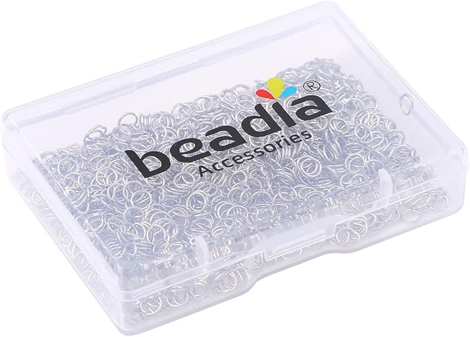 Platinum Plated Jump Rings Non Tarnish 4mm 900pcs for Jewelry Making Findings