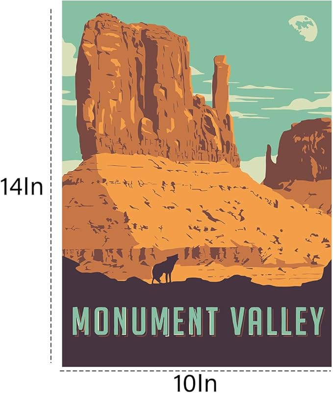 TONGZONGFU 4 Pack National Park Paint by Numbers Kit for Adults Beginners - 10x14 Inch Easy Paint by Number Landscape Kits on Canvas,Wander Painting National Parks Paint by Number