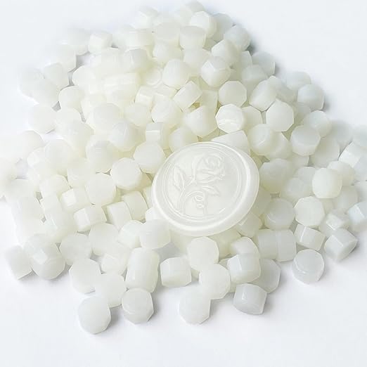 250pcs Translucent Wax Seal Beads, Andotopee Premium Half-Transparent Sealing Wax Pellets for Stamp Seals, Wedding Invitation, Letter Envelope, Thanks Card, Scrapbook DIY & Bridal Crafts