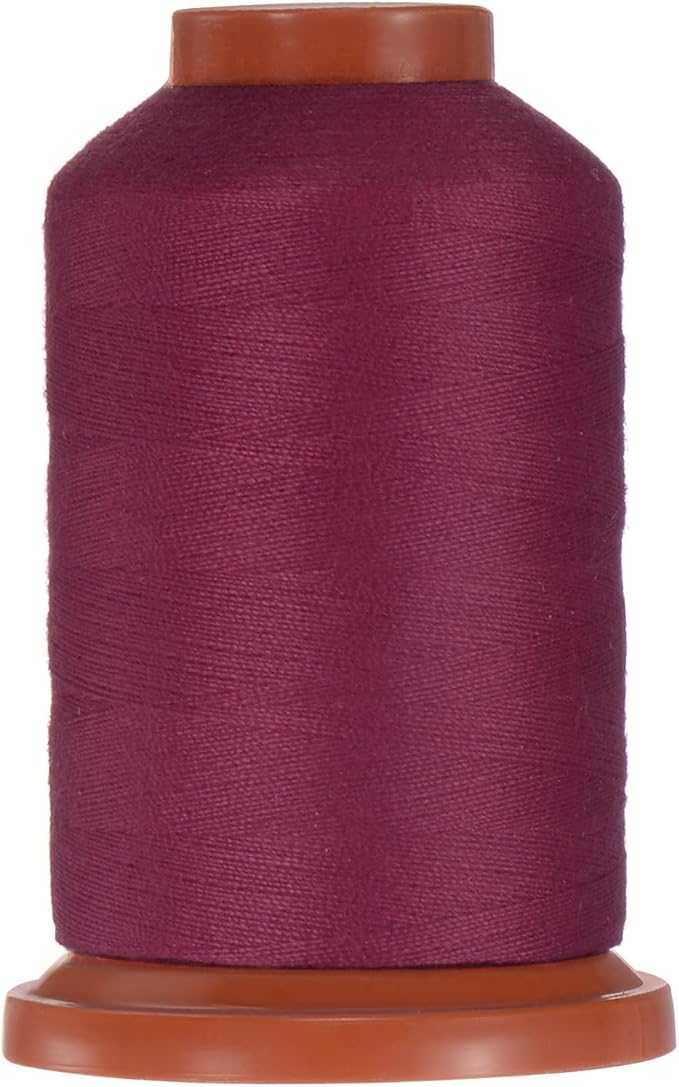 uxcell 40D/2 Sewing Thread 1100 Yards Polyester Household Sewing String Hand Stitching Polyester Cord for Clothing Stitching Shoe Bag Repairing DIY Craft Rosewood Color