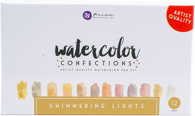 Prima Marketin ART PHILOSOPHY Watercolor Confection Shimmering Lights Watercolor Confections Prima Watercolors 655350590260