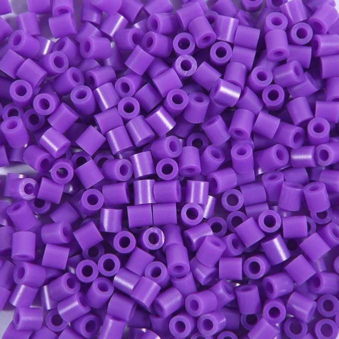 2000pcs 5MM Purple Fuse Beads Iron Beads for Crafts,Melting Bead Handmade Decor DIY Make (Color 8)